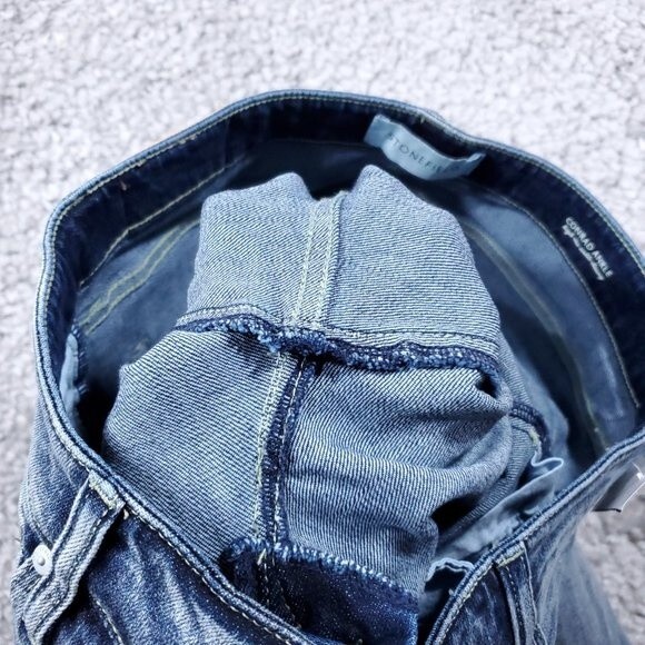 Stonefield Conrad Ankle High Rise Ankle Skinny Jeans Button Fly Raw Hem 32 x 27 - Picture 4 of 13